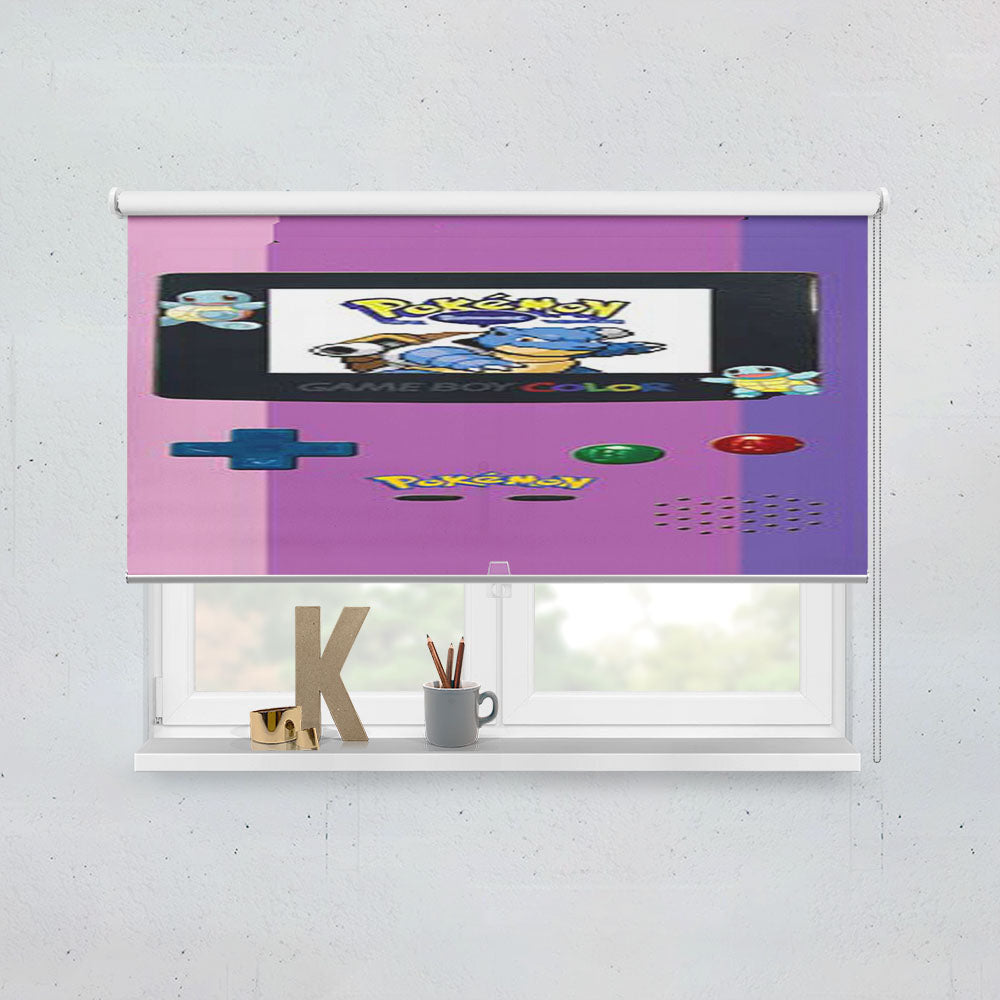 Pokemon Gameboy Purple Window Roller Blinds Shades