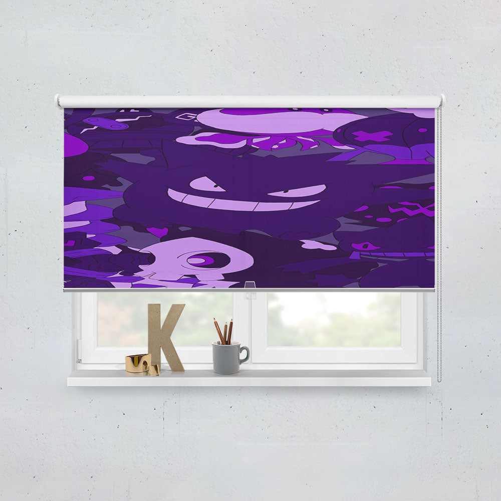 Pokemon Gengar  Window Roller Blinds Shades
