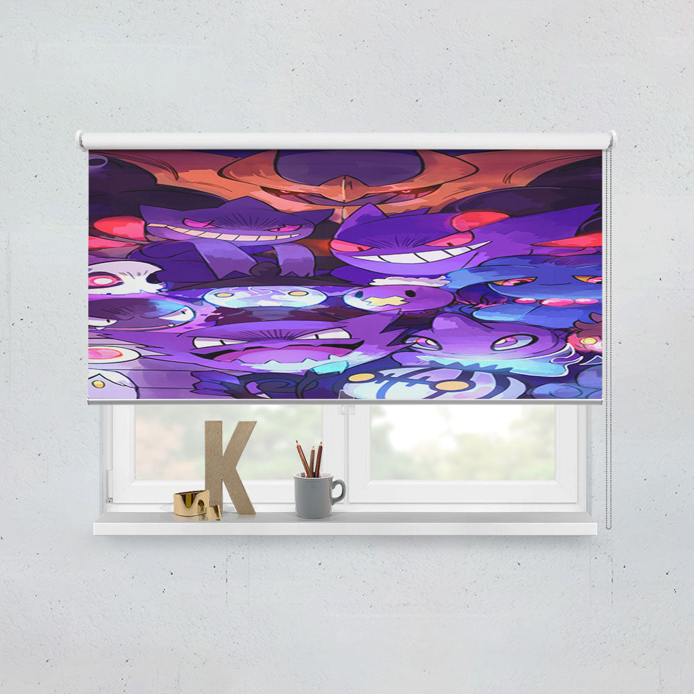 Pokemon Ghost Collections Window Roller Blinds Shades