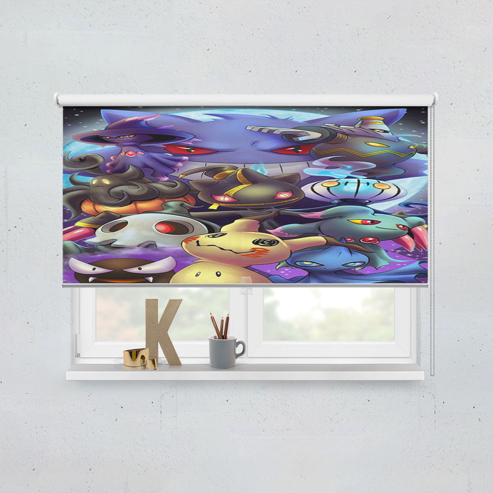 Pokemon Ghost Type Collections Window Roller Blinds Shades