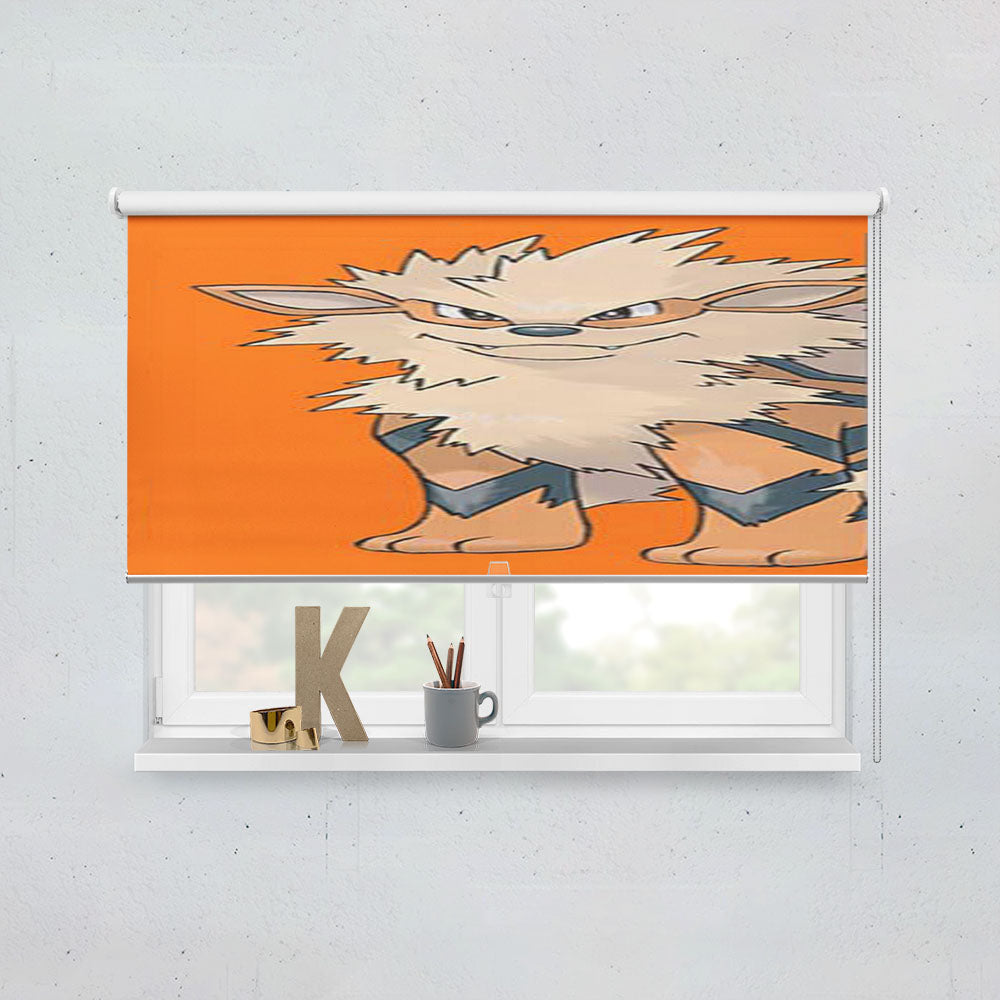 Pokemon Growlithe Window Roller Blinds Shades