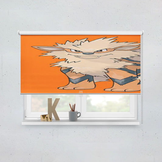 Pokemon Growlithe Window Roller Blinds Shades