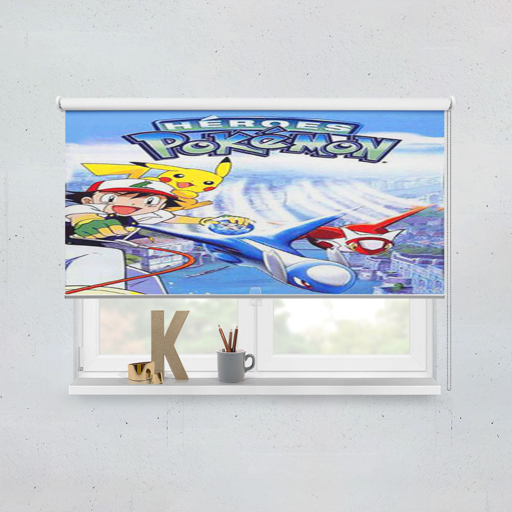 Pokemon Heroes Window Roller Blinds Shades