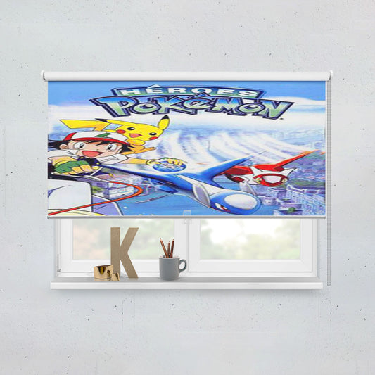 Pokemon Heroes Window Roller Blinds Shades