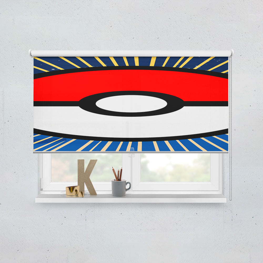 Pokemon Influence Poke Ball Window Roller Blinds Shades
