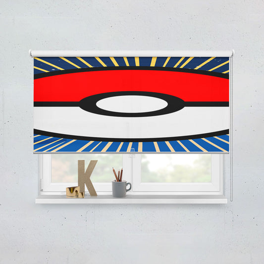 Pokemon Influence Poke Ball Window Roller Blinds Shades