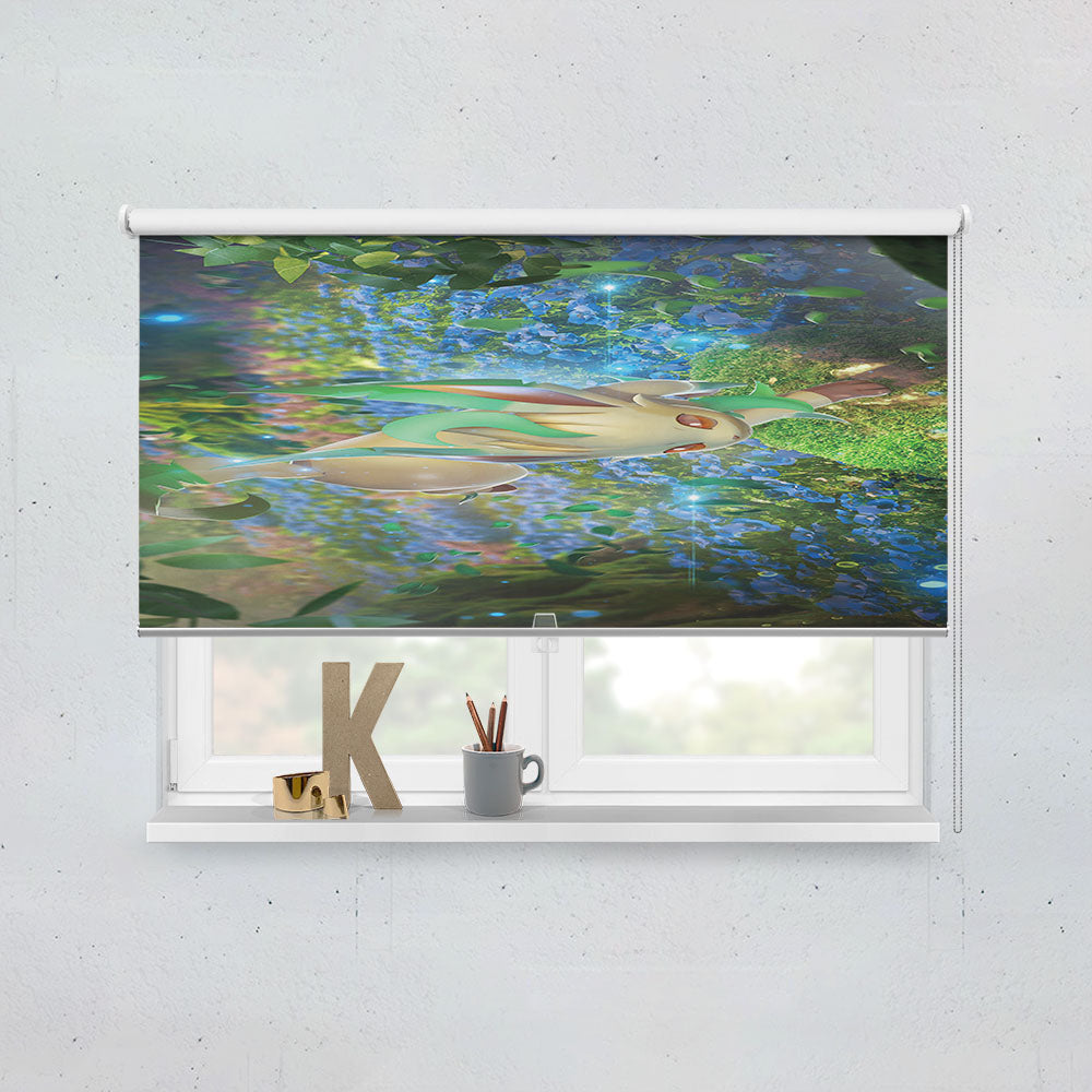 Pokemon Leafeon Wonderful Forest Wallpapers Window Roller Blinds Shades