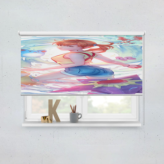Pokemon Misty Art Window Roller Blinds Shades