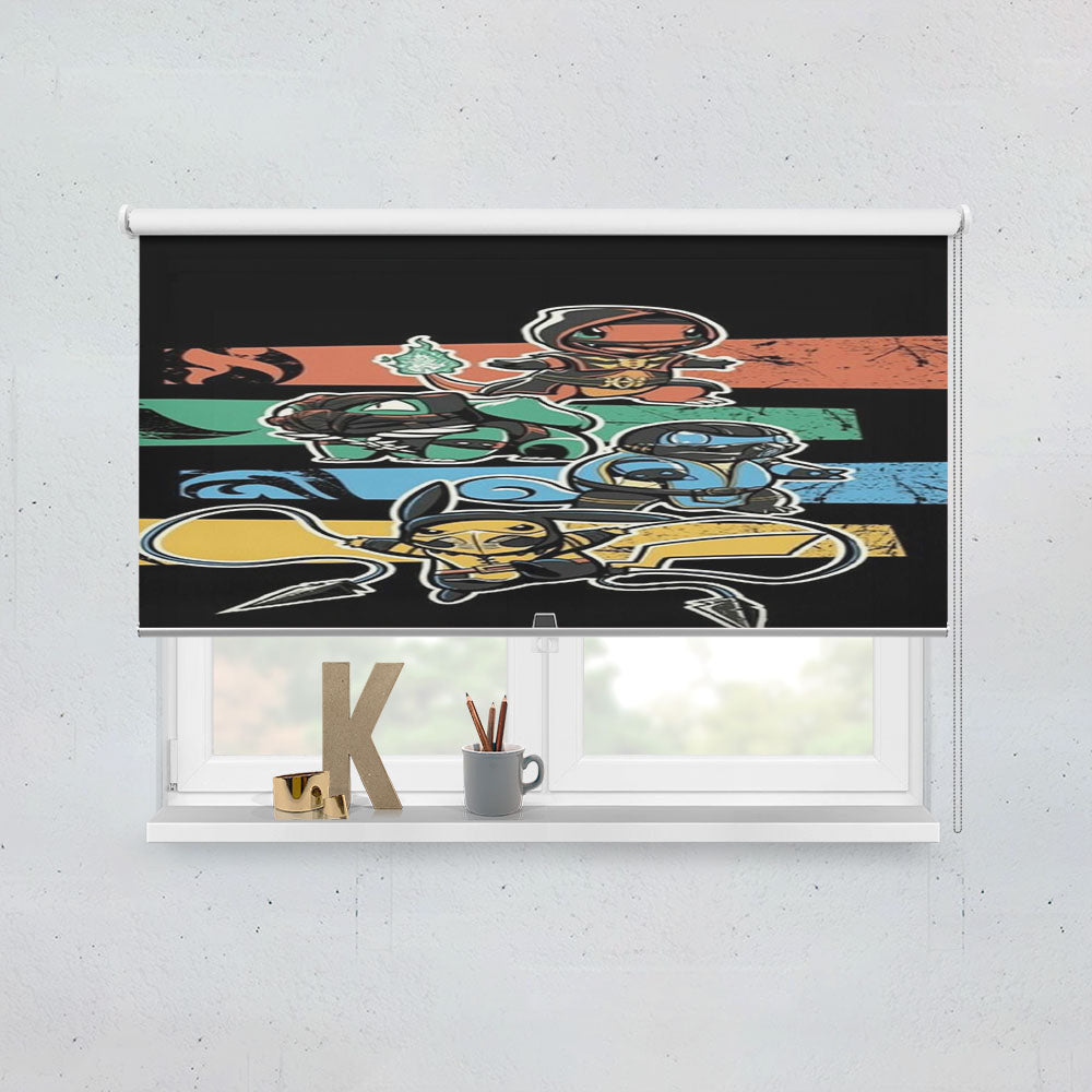 Pokemon Mortal Kombat Window Roller Blinds Shades