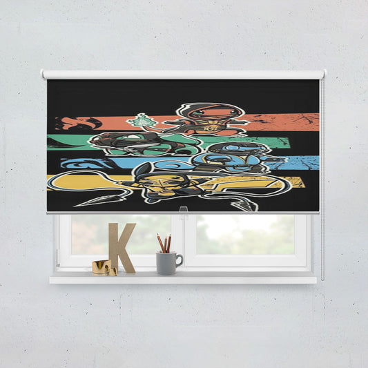 Pokemon Mortal Kombat Window Roller Blinds Shades