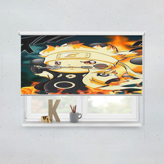 Pokemon Naruto Style Window Roller Blinds Shades