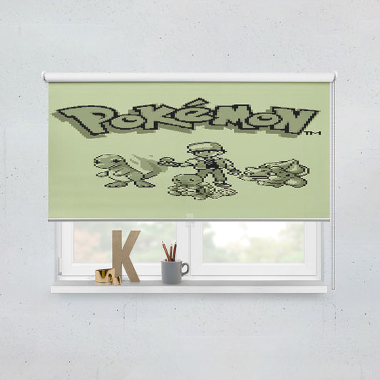 Pokemon Old Retro Game Window Roller Blinds Shades