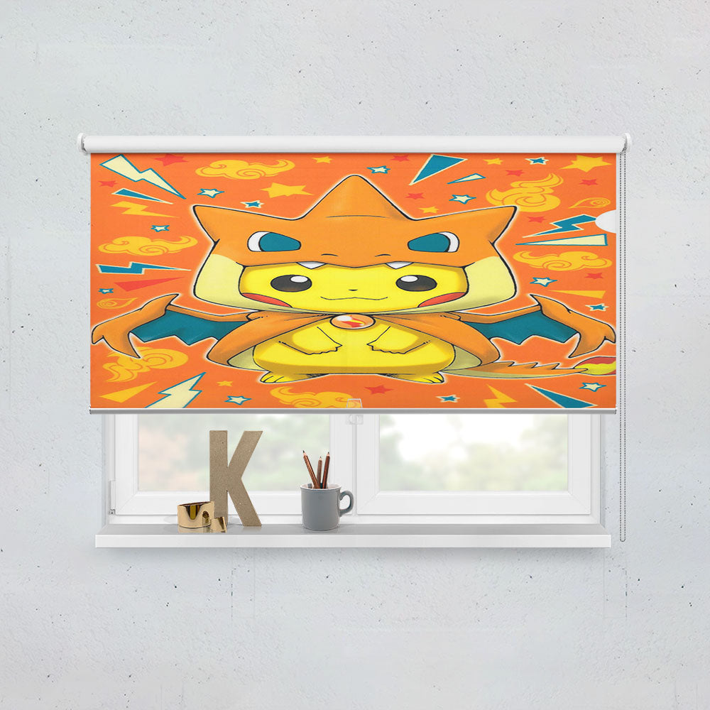 Pokemon Pikachu Cartoon Window Roller Blinds Shades