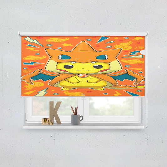 Pokemon Pikachu Cartoon Window Roller Blinds Shades