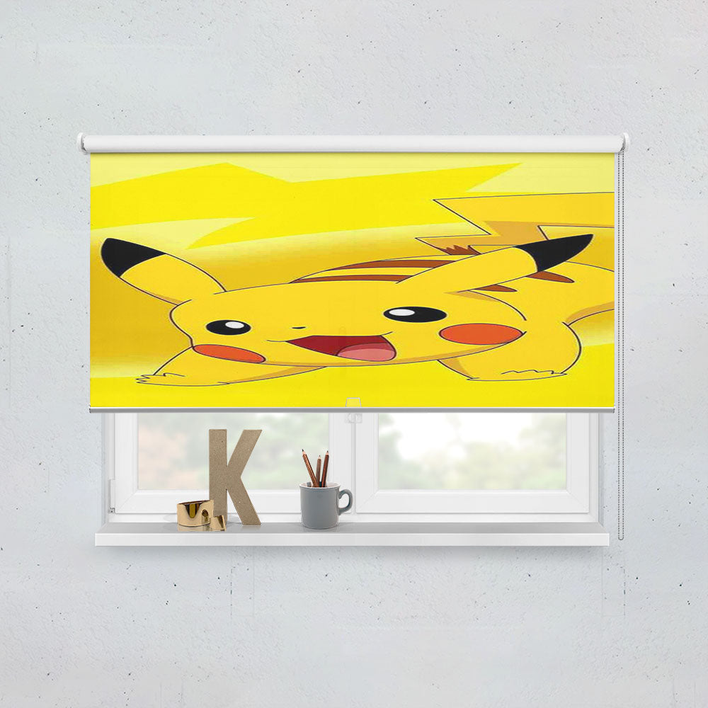 Pokemon Pikachu Happy Laugh Window Roller Blinds Shades
