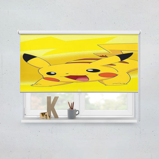 Pokemon Pikachu Happy Laugh Window Roller Blinds Shades