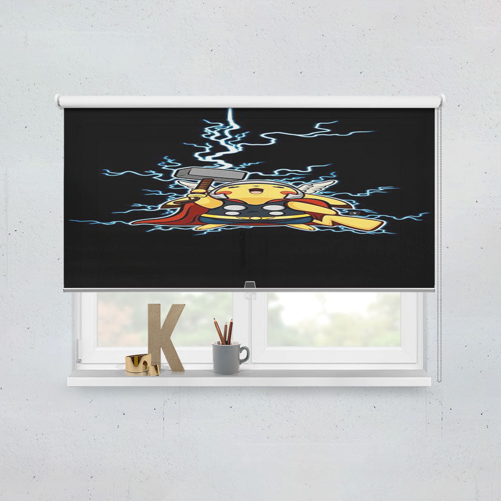 Pokemon Pikachu Thor Window Roller Blinds Shades