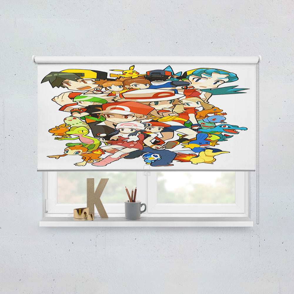 Pokemon Playable Characters Doodle Window Roller Blinds Shades