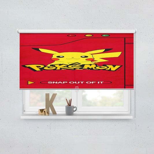 Pokemon Pokedex Pikacu Window Roller Blinds Shades