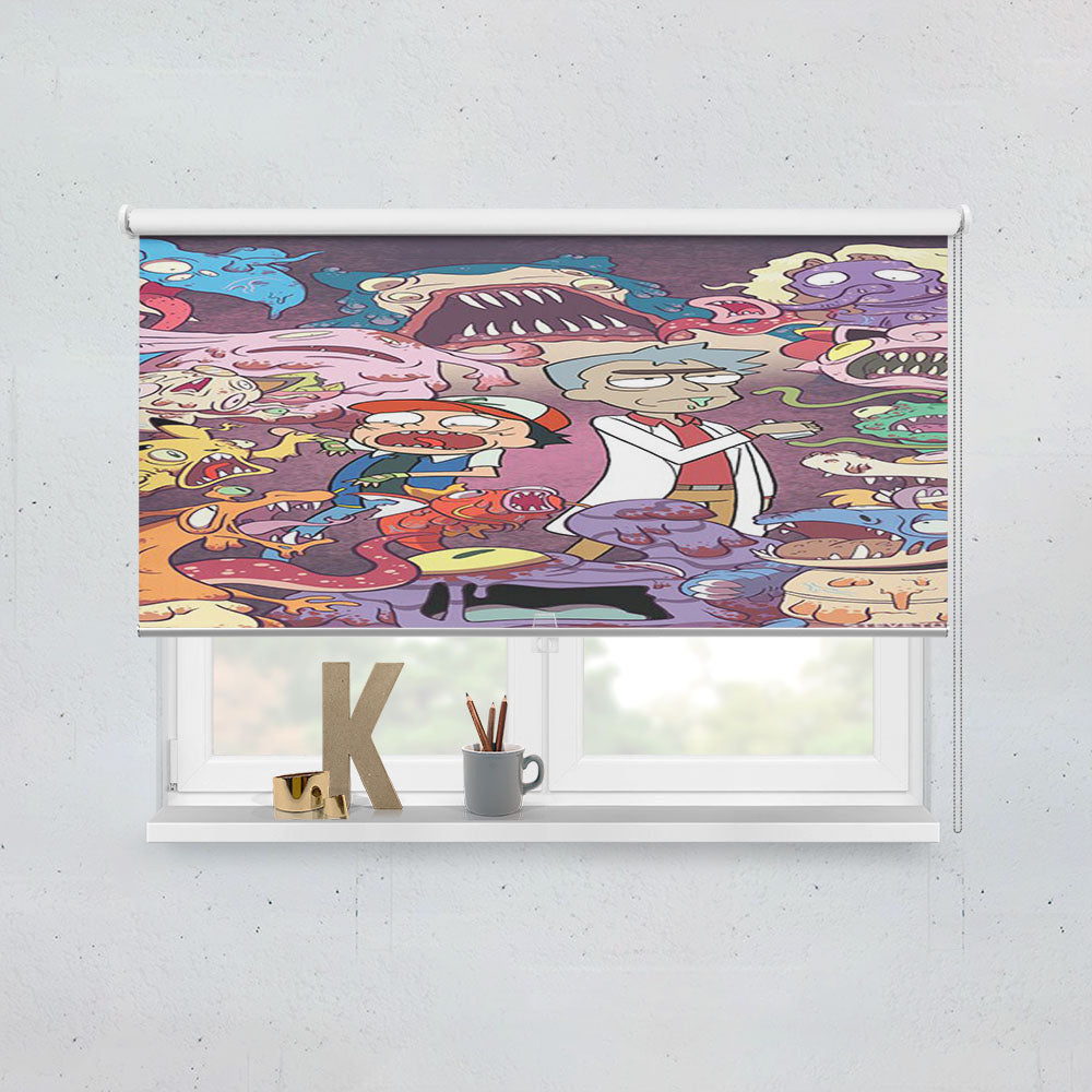 Pokemon Ricky Morti Style Window Roller Blinds Shades
