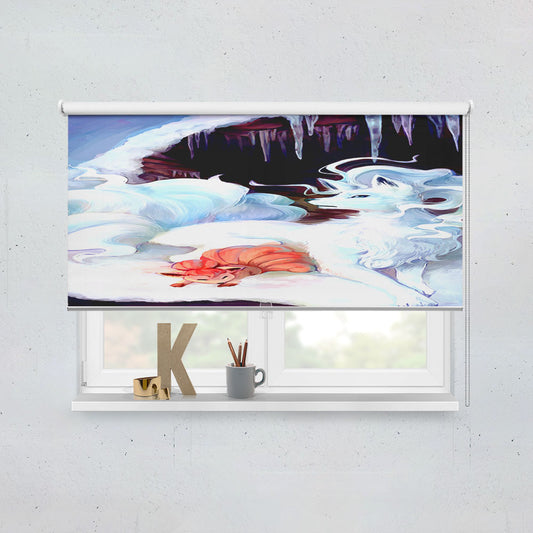 Pokemon Shiny Ninetales Alola Form Window Roller Blinds Shades