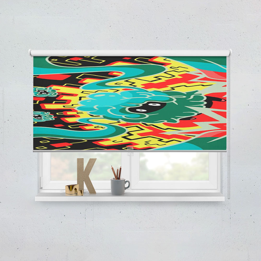 Pokemon Tangela Doodle Art Window Roller Blinds Shades