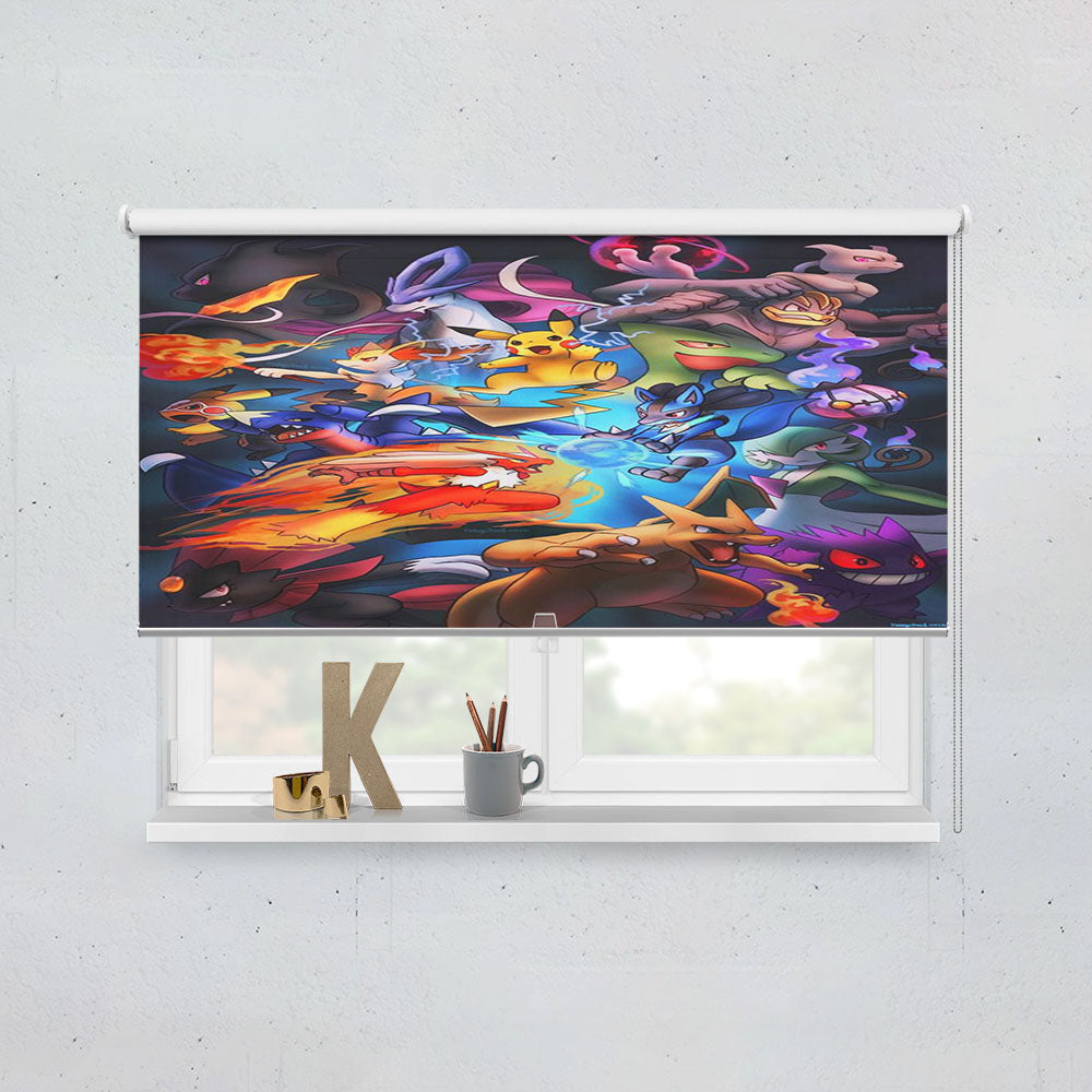 Pokemon Tournament Fanart Window Roller Blinds Shades
