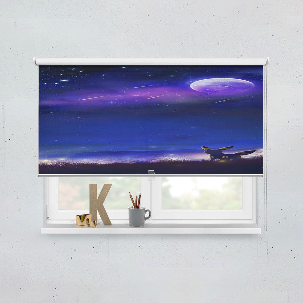 Pokemon Umbreon Nightfall Window Roller Blinds Shades