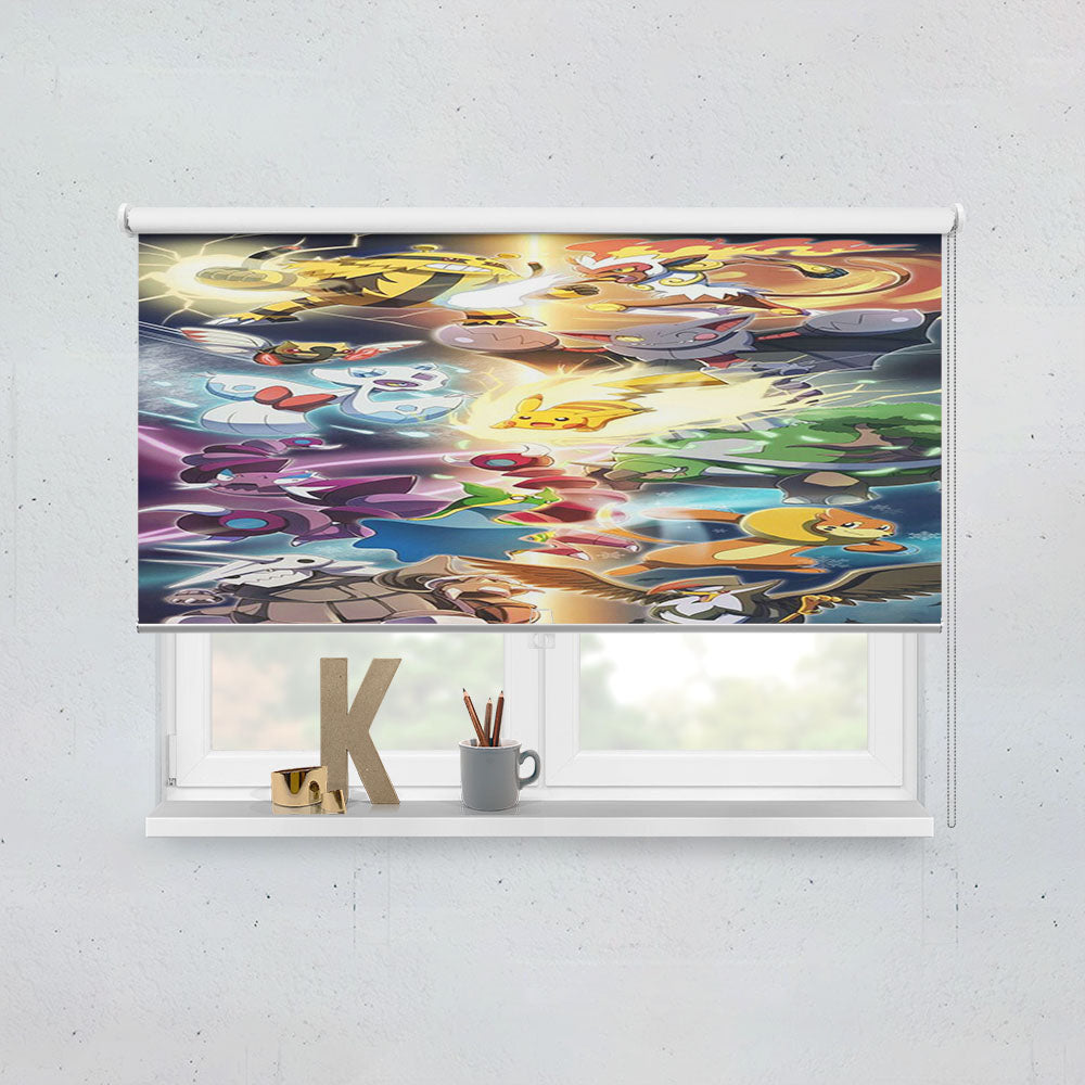 Pokemon Versus All Monster Window Roller Blinds Shades