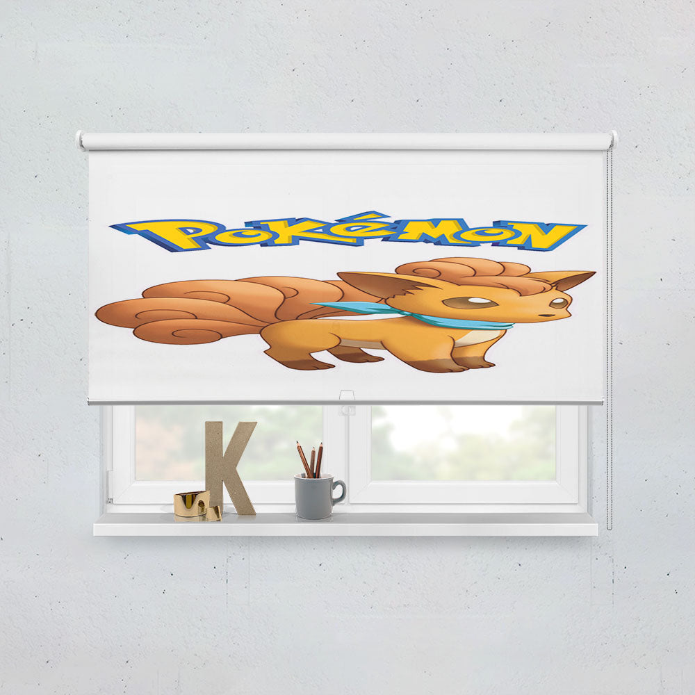 Pokemon Vulpix Pokedex Window Roller Blinds Shades