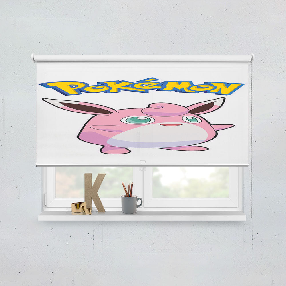 Pokemon Wigglytuff Pokedex Window Roller Blinds Shades
