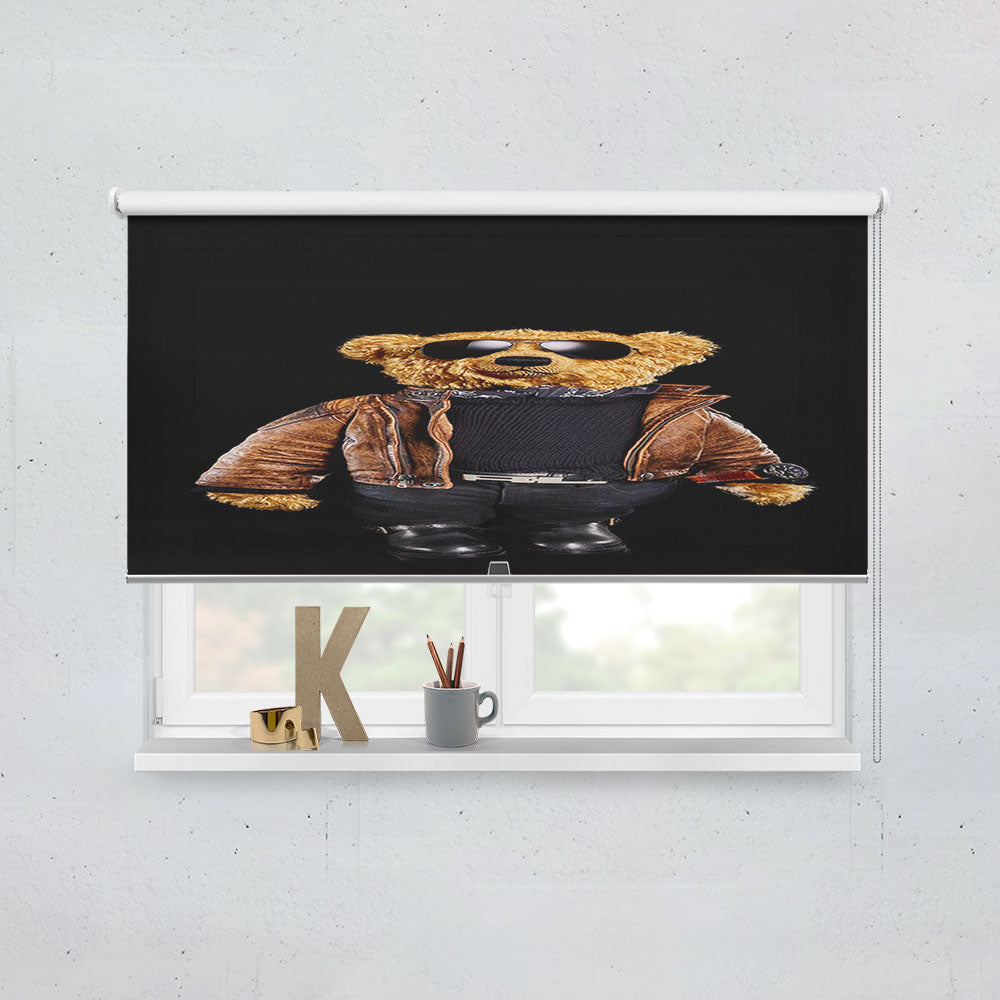 Polo Bear Black Window Roller Blinds Shades