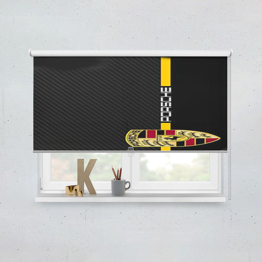 Porsche Stripe Carbon Window Roller Blinds Shades