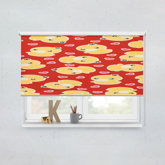 Psyduck Cute Pokemon Pattern Window Roller Blinds Shades