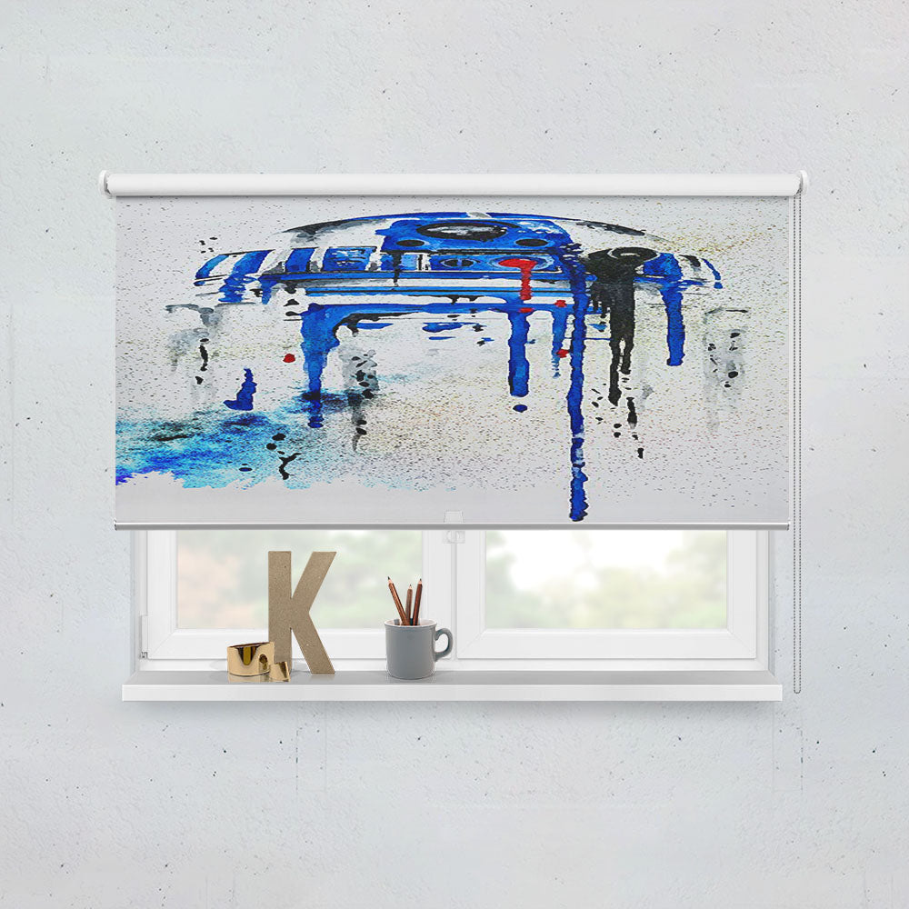 R2D2 Star Wars Paint Window Roller Blinds Shades