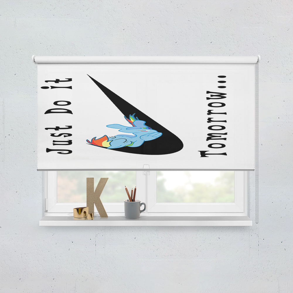 Rainbow Dash Nike Just Do It Window Roller Blinds Shades