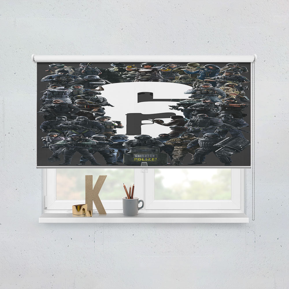 Rainbow Six Siege All Characters Window Roller Blinds Shades