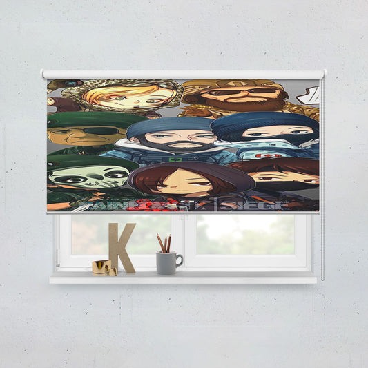 Rainbow Six Siege Chibi Window Roller Blinds Shades