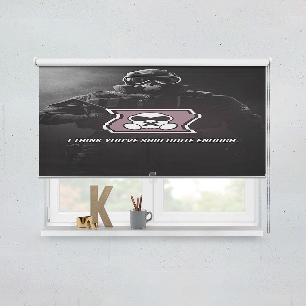 Rainbow Six Siege Defenders Mute Window Roller Blinds Shades