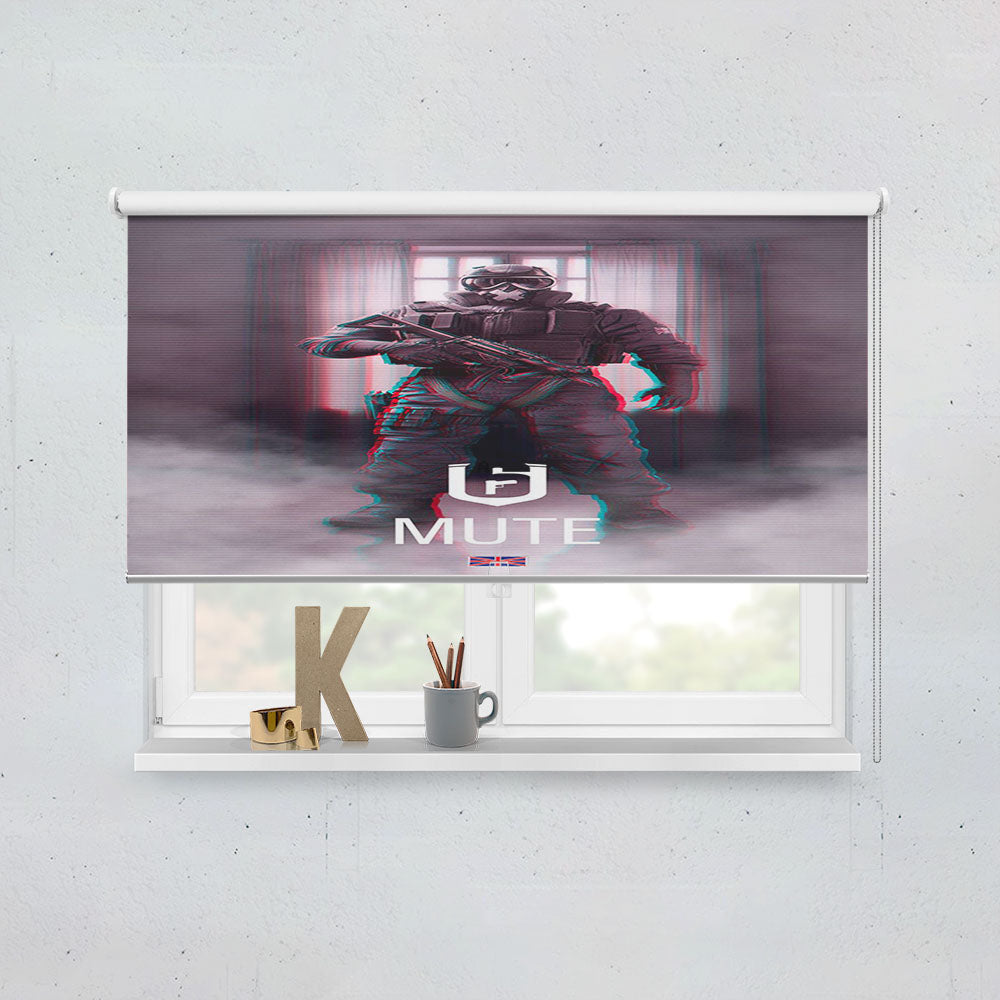 Rainbow Six Siege Mute Tom Clancy Window Roller Blinds Shades