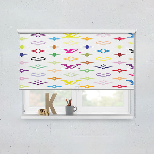 Rainbow Supreme X Louis Vuitton Window Roller Blinds Shades