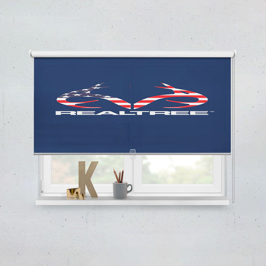 Realtree American Flag Window Roller Blinds Shades