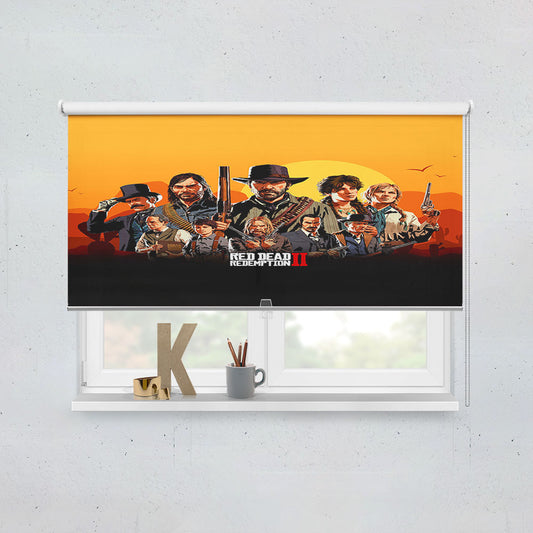 Red Dead Redemption Ii Characters Window Roller Blinds Shades