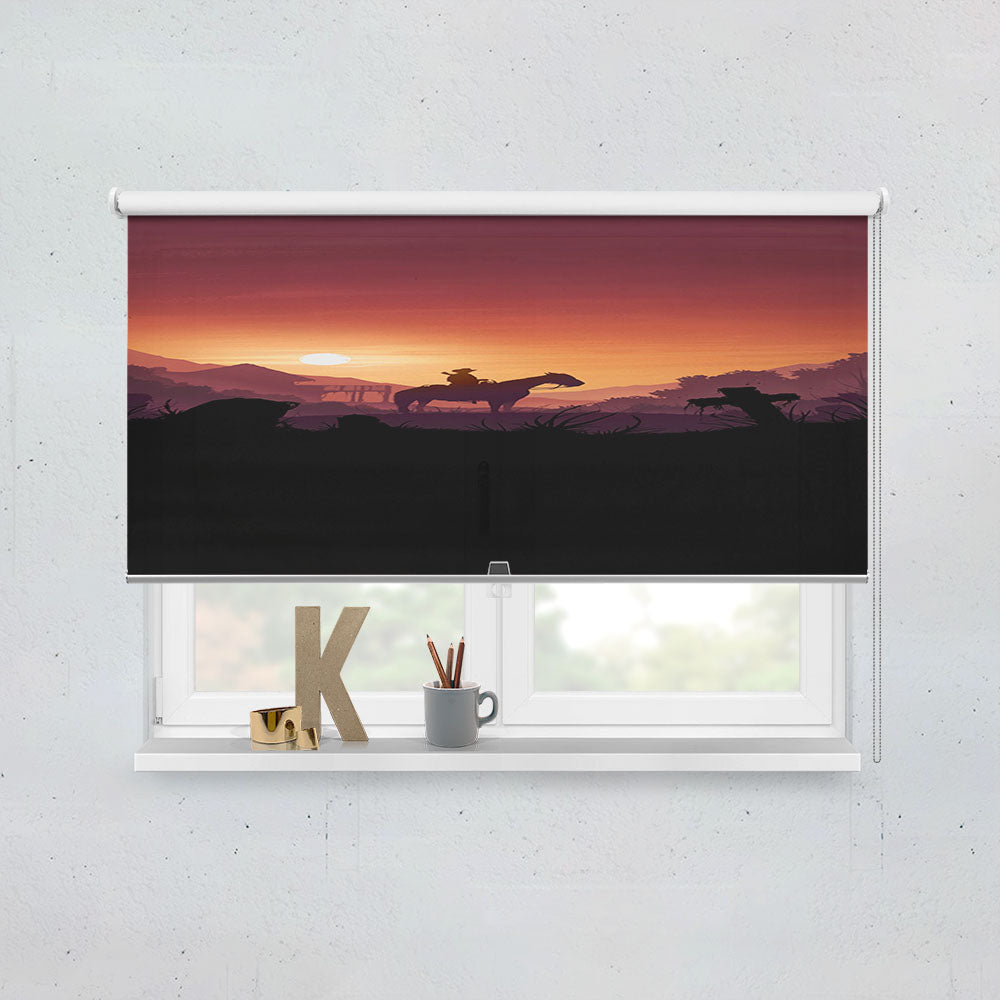 Red Dead Redemption Sunset Art Window Roller Blinds Shades