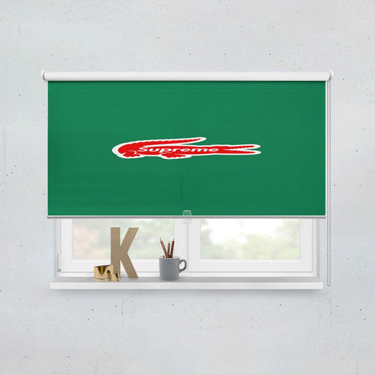 Red Lacoste Supreme Window Roller Blinds Shades
