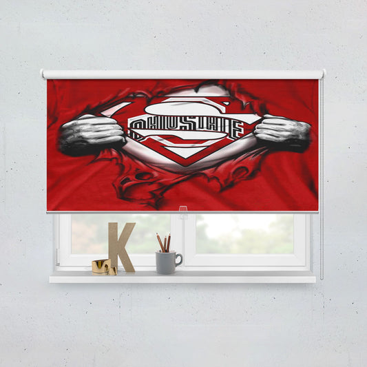Red Ohio State Heroes Window Roller Blinds Shades