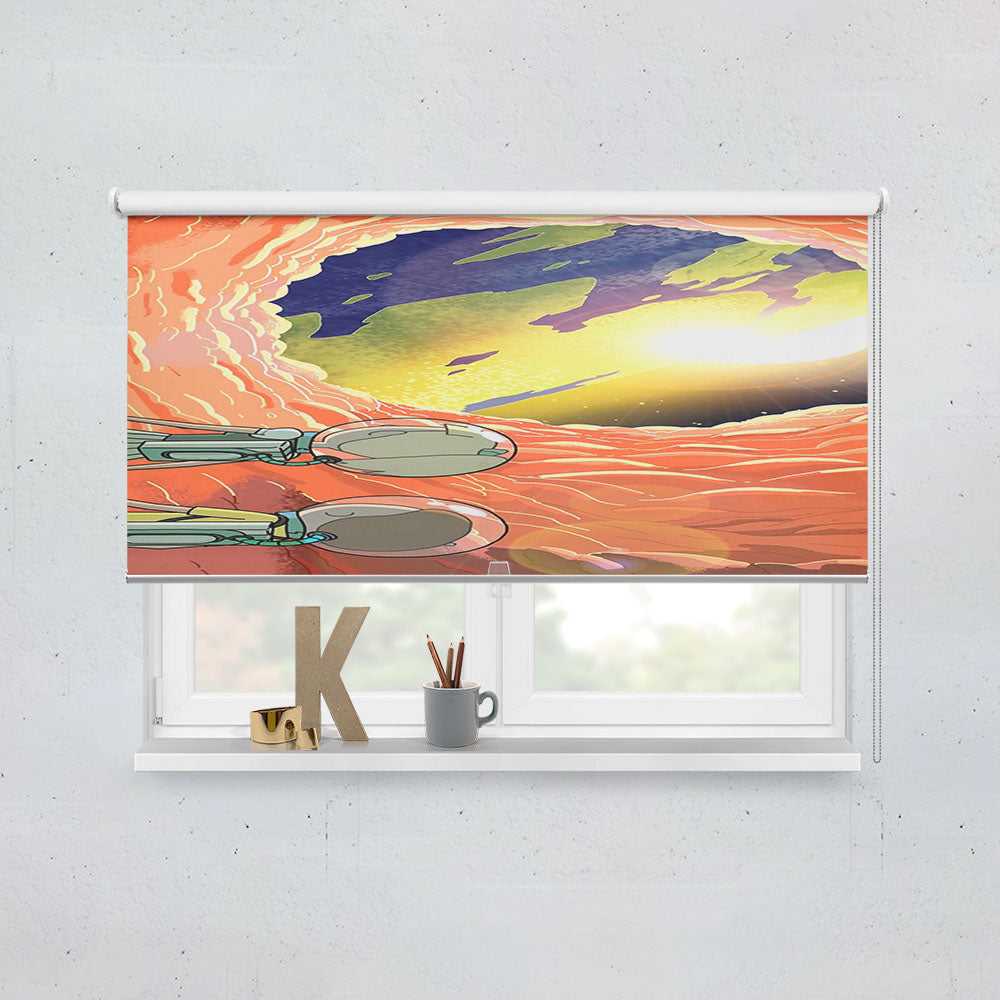 Rick And Morty Anatomy Park Window Roller Blinds Shades