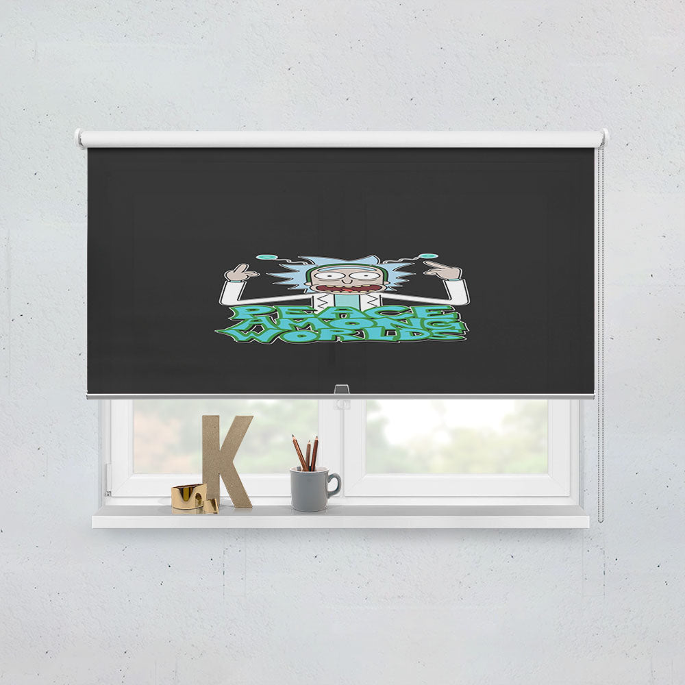 Rick And Morty Rick Peace Among Worlds Window Roller Blinds Shades