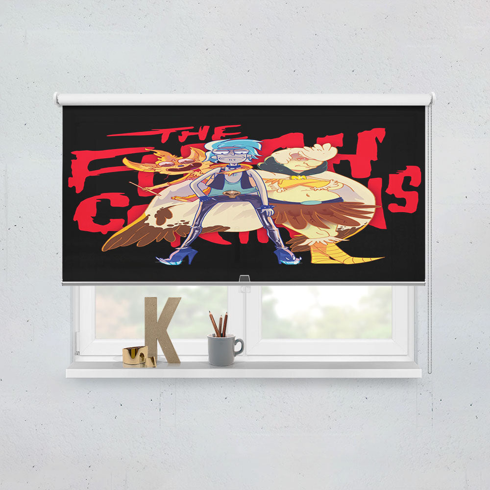 Rick And Morty The Flesh Curtains Window Roller Blinds Shades