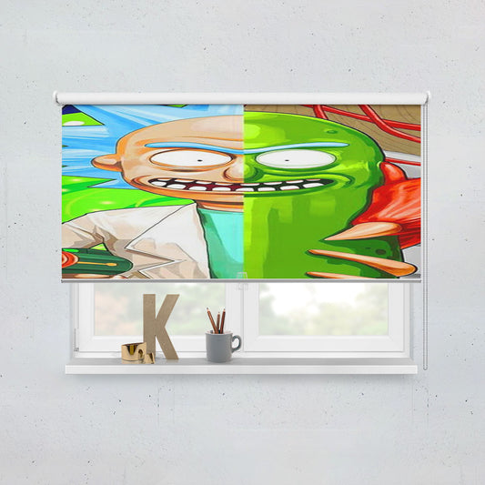Rick Pickle Rick And Morty Window Roller Blinds Shades